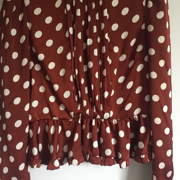 Peplum Polka Dot Blouse - Picture 3 of 6